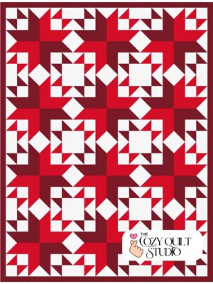 Timeless-Star-quilt-pattern-PDF-–-easy-2-or-3-tone-HST-quilt-beginner-friendly-digital-download